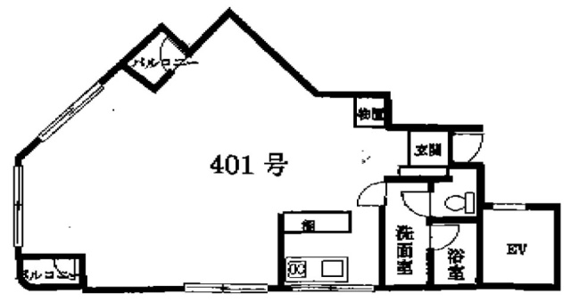 井上ビル13号館401 間取り図