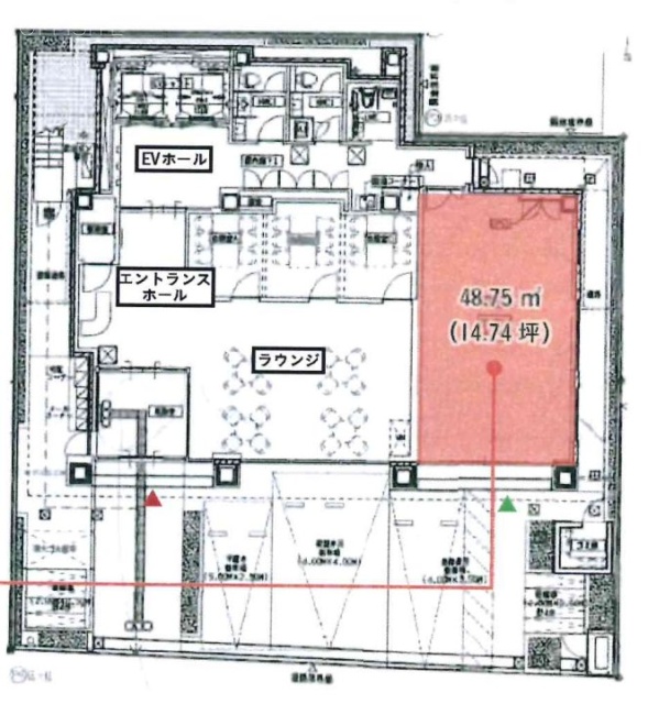 クロスオフィス渋谷Medio1F 間取り図