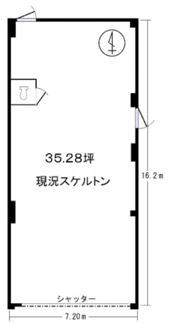 福島ビル1F 間取り図