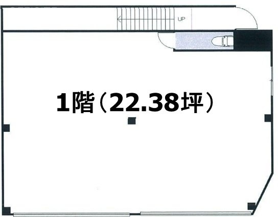 池袋3丁目貸店舗1F 間取り図