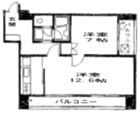 麻布ハイプラザ702 間取り図