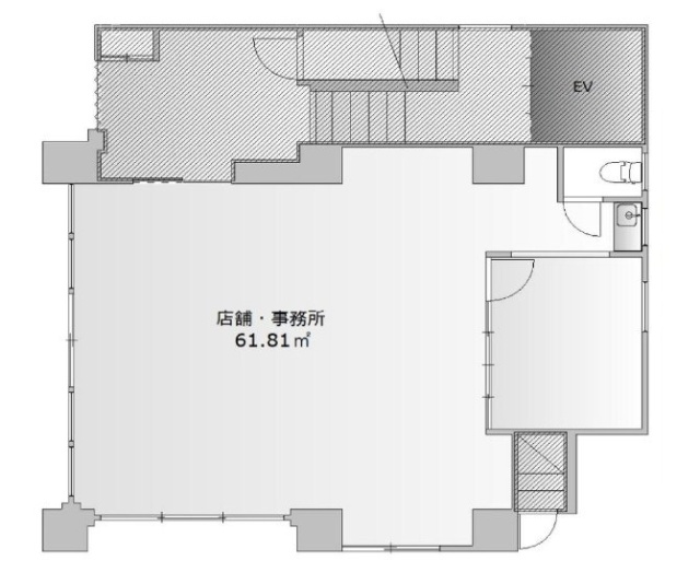 新広栄ビル1F 間取り図