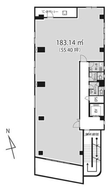 平松川崎ビル6F 間取り図