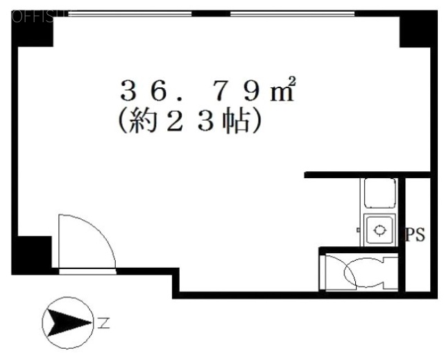 新宿Qフラットビル404 間取り図