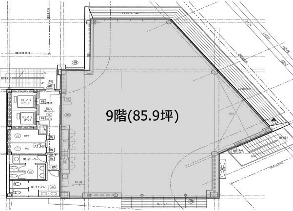 いちご恵比寿グリーングラス9F 間取り図