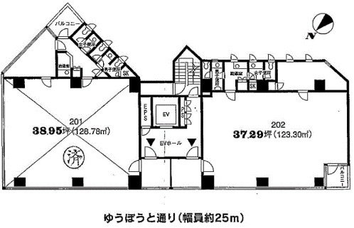 アクシス五反田ビル202 間取り図