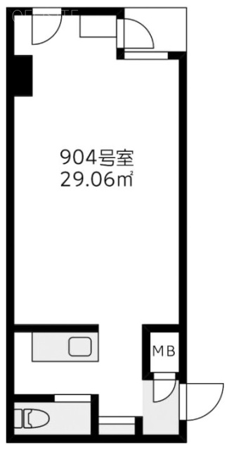 渋谷道玄坂プラザ仁科屋ビル904 間取り図