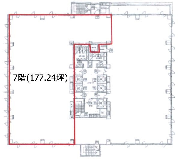 柳橋ファーストビル7F 間取り図