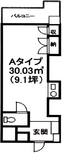 千駄ヶ谷ホリタン307 間取り図