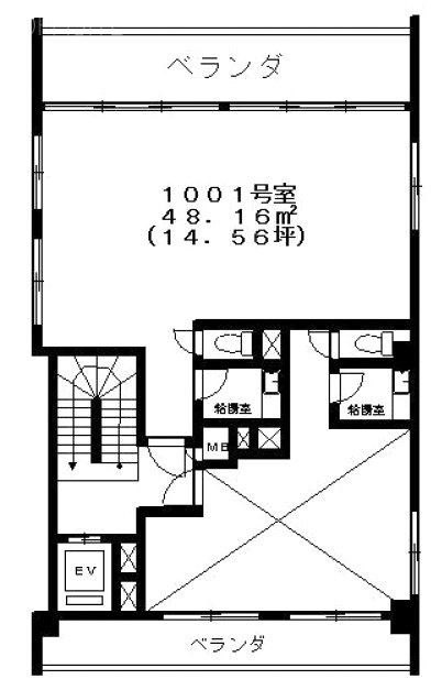 ローズベイ池袋ビル1001 間取り図