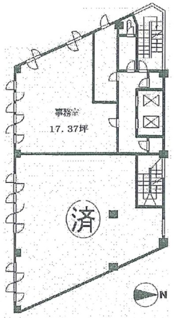 神保町サンビル5F 間取り図