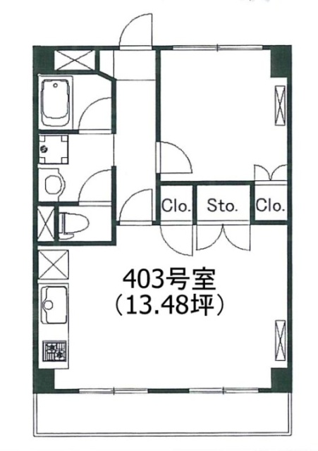 シャトレ代官山403 間取り図