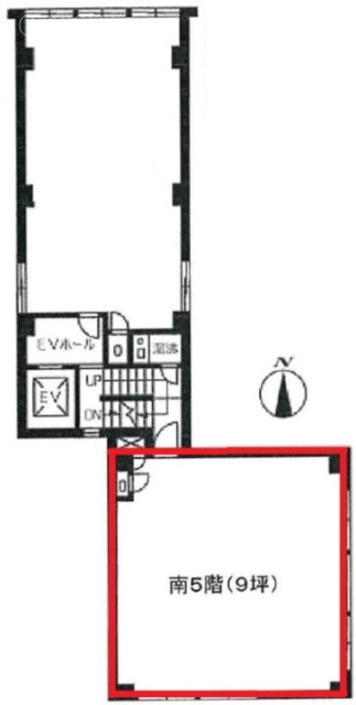 ビックウエストビル1号館南 間取り図