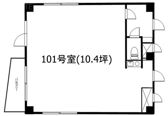 パストラーレ多摩川101 間取り図