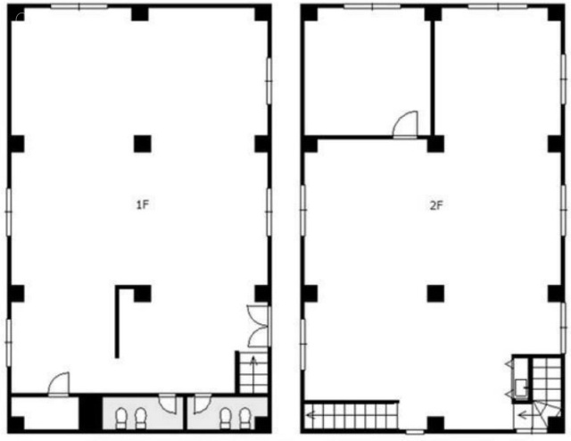 行平第3ビル1F～2F 間取り図