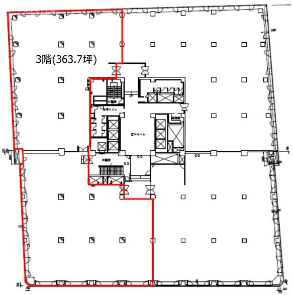 野村不動産日本橋本町ビル3F 間取り図