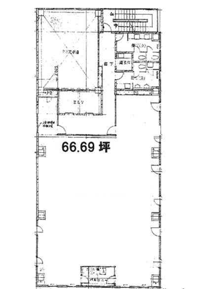 KVK日本橋浜町ビル6F 間取り図