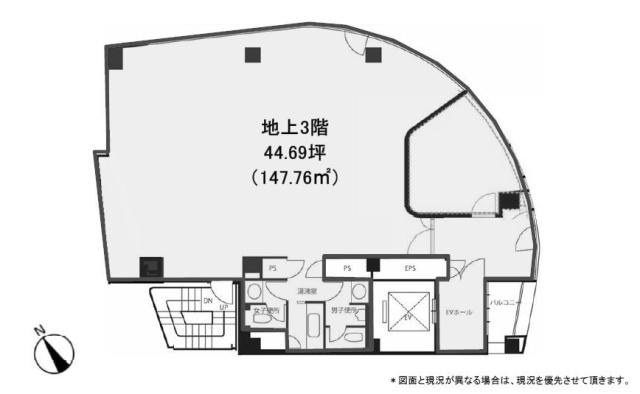 いちご西五反田ビル3F 間取り図