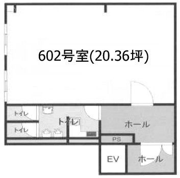 いせ市ビル602 間取り図