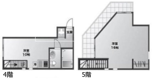 ヘスティン東麻布402 間取り図