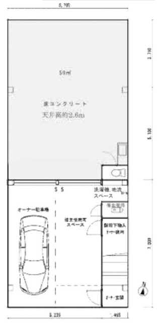 鈴木ビル1F 間取り図
