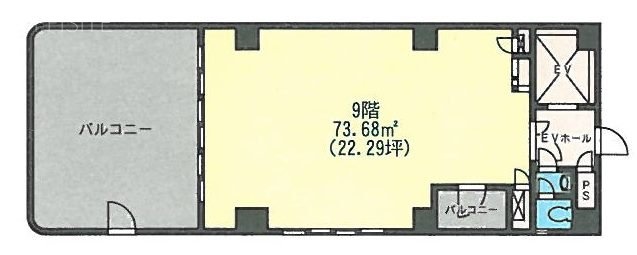 Rei東日本橋ビル9F 間取り図