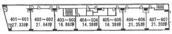 大宮大鷹ビル407 間取り図