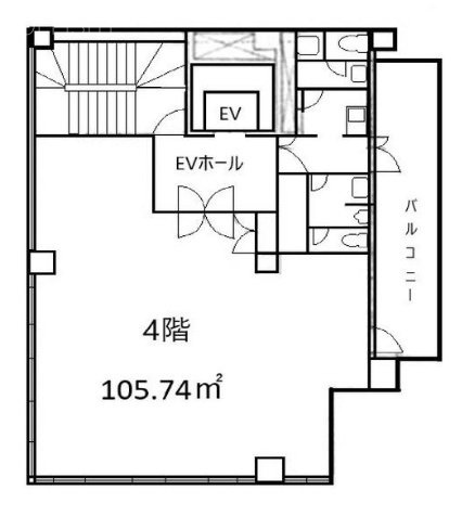 オーツースリービル4F 間取り図