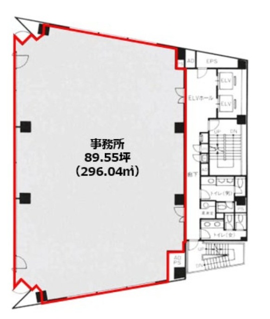 昭和ビル5F 間取り図