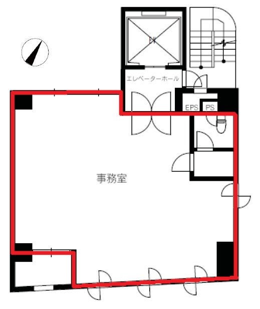 菅野ビル6F 間取り図