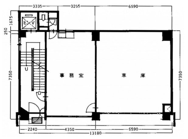 高遠ビル1F 間取り図