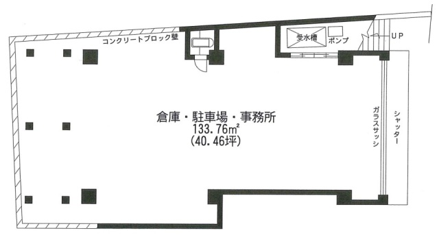 落合ハイムビル1F 間取り図