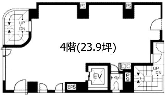 市ヶ谷KTビルⅡ4F 間取り図