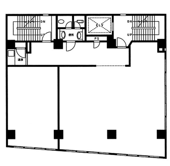 愛宕小西ビルAB 間取り図