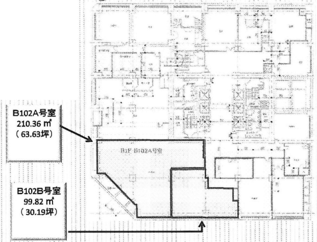 八重洲三井ビルB102A 間取り図