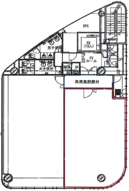 第1御幸ビル9F 間取り図
