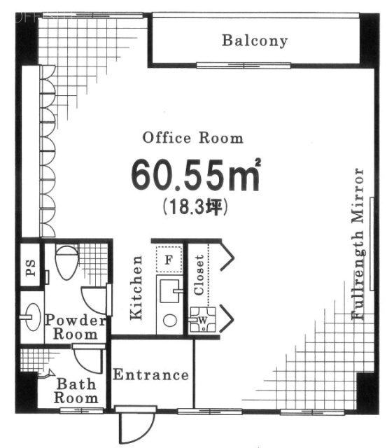 六本木ハイツ3F 間取り図