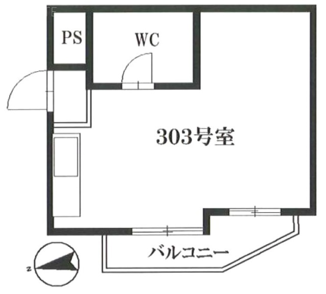 アゼリア・アネックス303 間取り図