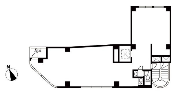 アザブビルディングNo.33F 間取り図