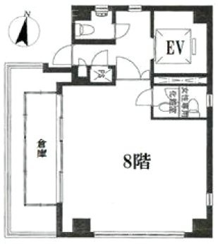 虎ノ門マスターズビル8F 間取り図