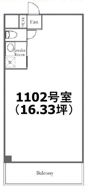 ロワレール横浜本町1102 間取り図