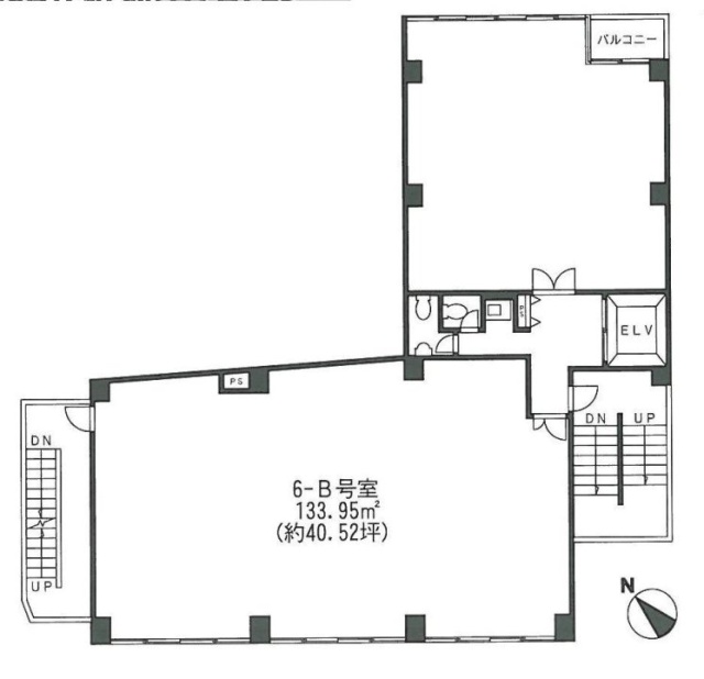 茅場町K-1ビルB 間取り図