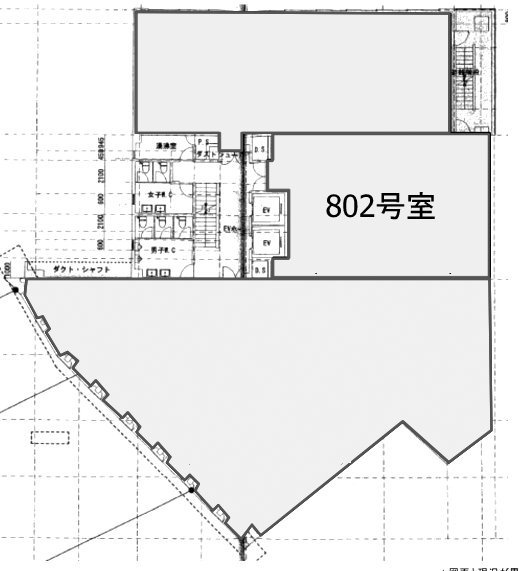 いちご五反田ビル802 間取り図