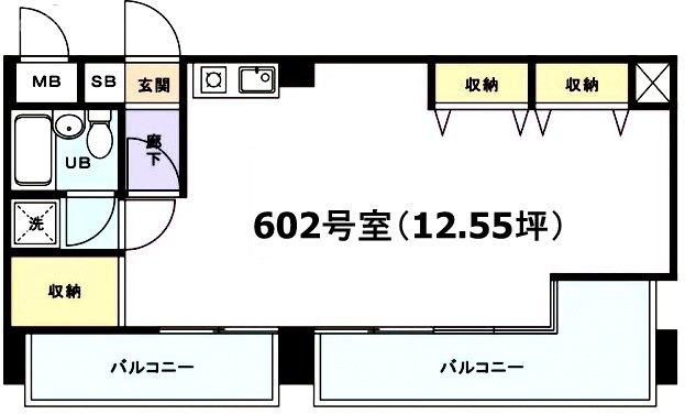 アクス初台602 間取り図