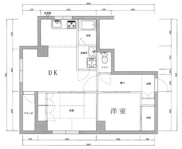 安田小網町マンション404 間取り図