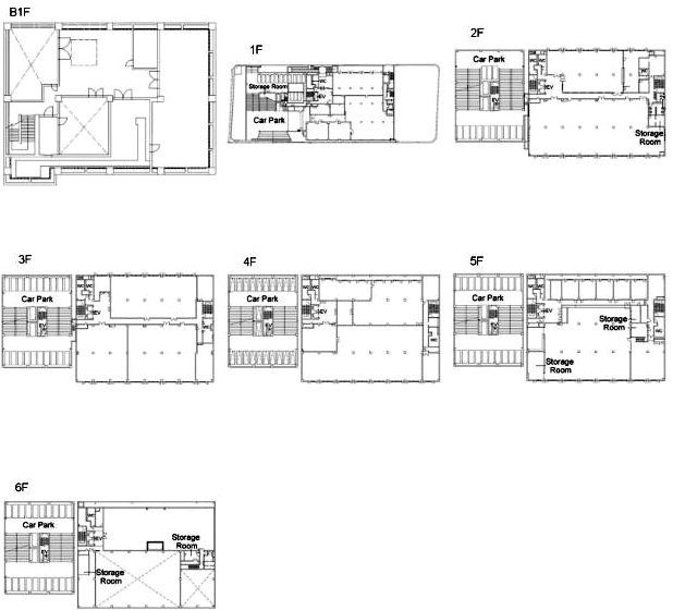 Imas RiversideB1F～6F 間取り図