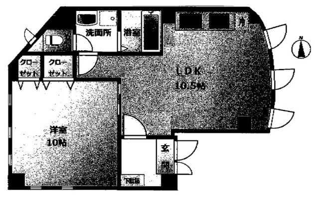 西蒲田6丁目ビル3F 間取り図