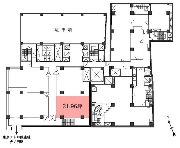 新虎ノ門実業会館(新館)新館 間取り図