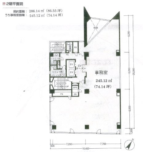 ケイアイ新宿ビル2F 間取り図