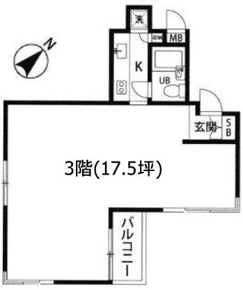 ラミアール神宮前301 間取り図